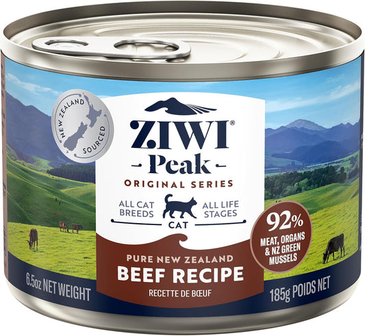 Peak Canned Wet Cat Food – All Natural, High Protein, Grain Free, Limited Ingredient, with Superfoods (Beef), 6.5 Ounce (Pack of 12)